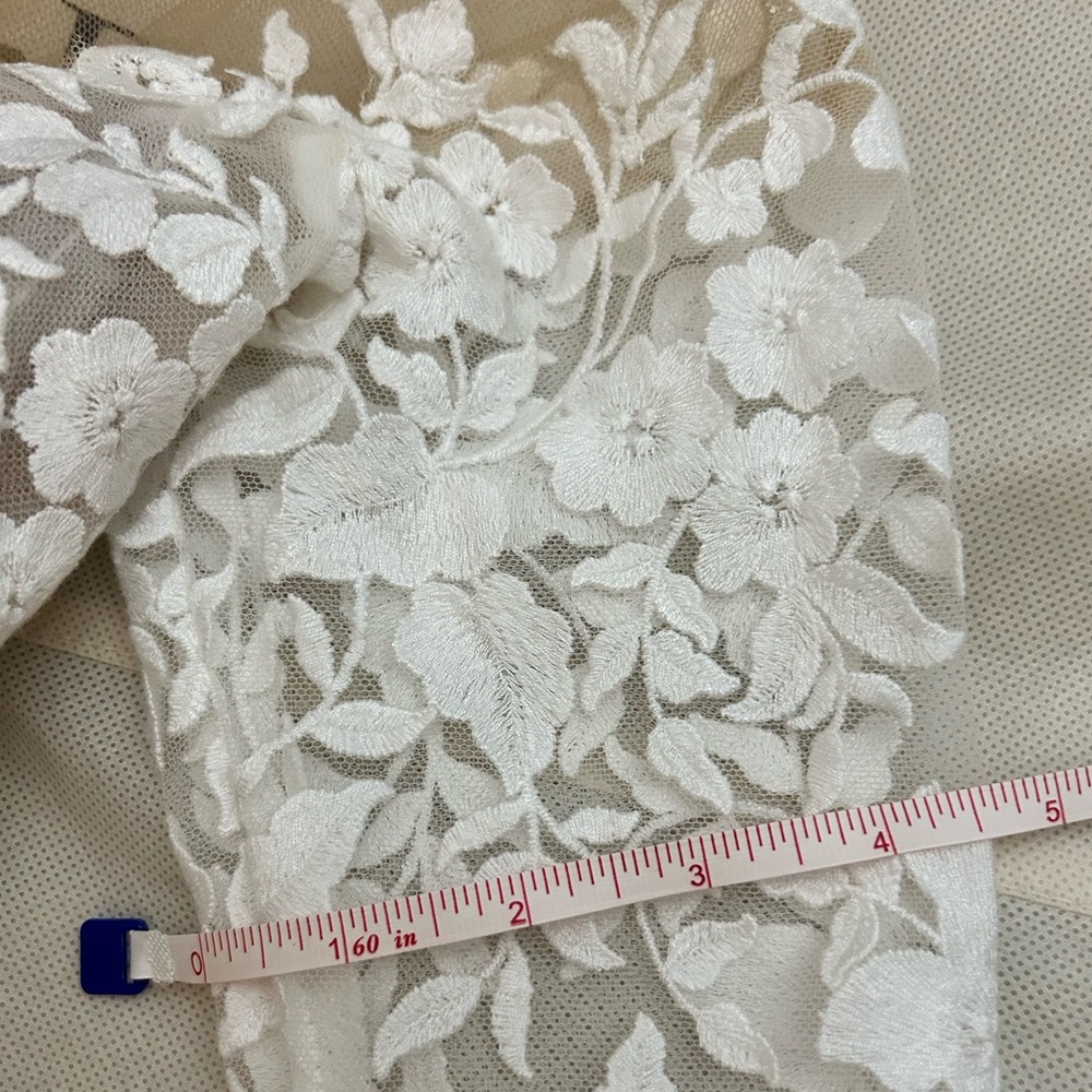🔴Jenny Yoo Bradley Lace Off The Shoulder Wedding Dress 0 - Picture 11 of 11